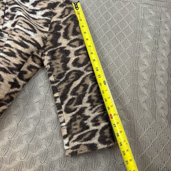 Ann Taylor Virgin Wool Blend Brown Leopard Print Jacket XS - Picture 11 of 11